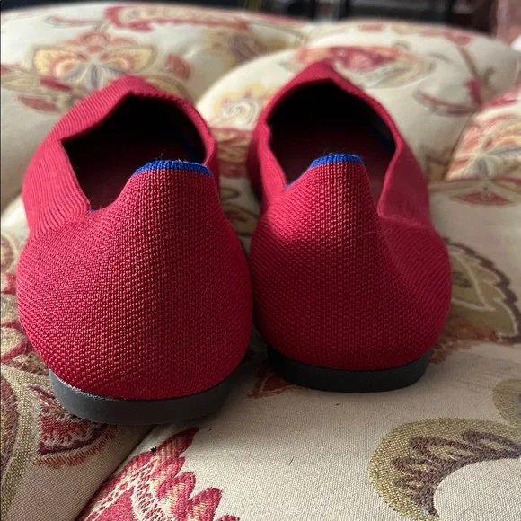 Rothy's Women's Scarlet Red Pointed Flats - Picture 3 of 10